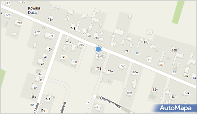 Kowala, Kowala, 77A, mapa Kowala
