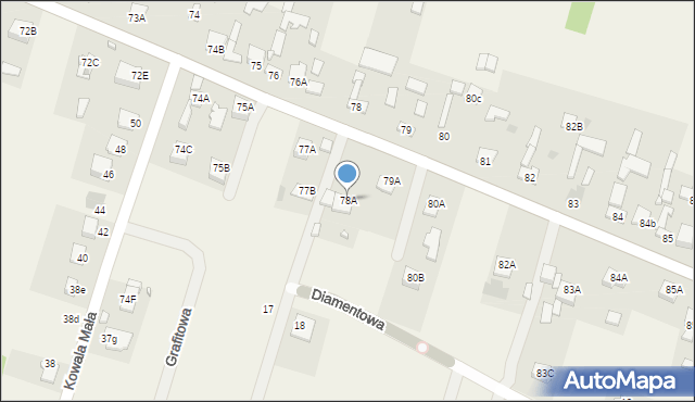 Kowala, Kowala, 78A, mapa Kowala