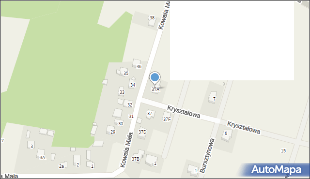 Kowala, Kowala Mała, 37A, mapa Kowala