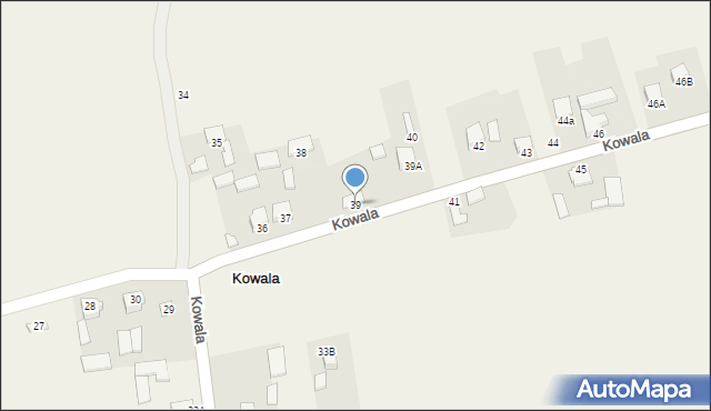 Kowala, Kowala, 39, mapa Kowala
