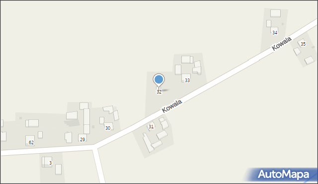 Kowala, Kowala, 32, mapa Kowala