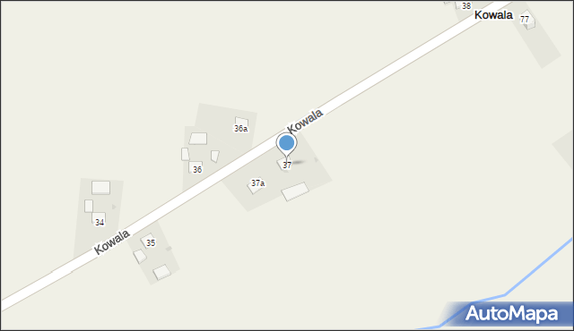 Kowala, Kowala, 37, mapa Kowala