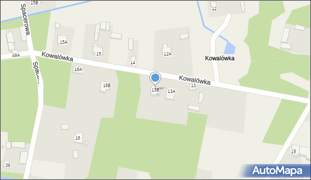 Kowala-Stępocina, Kowalówka, 13B, mapa Kowala-Stępocina