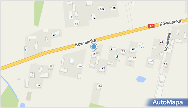 Kowalanka, Kowalanka, 15, mapa Kowalanka