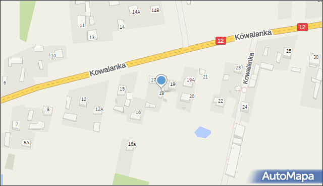 Kowalanka, Kowalanka, 18, mapa Kowalanka