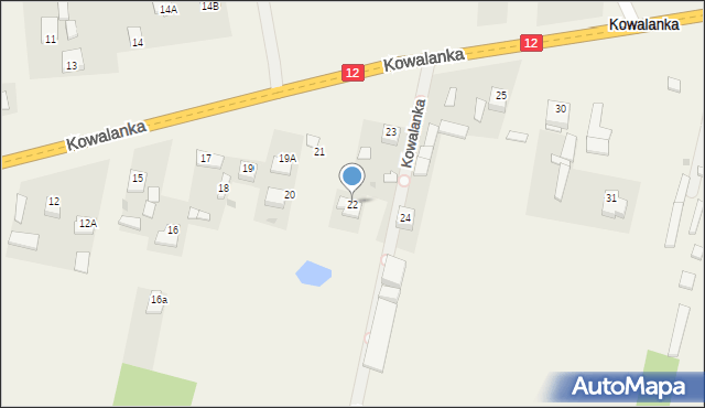 Kowalanka, Kowalanka, 22, mapa Kowalanka