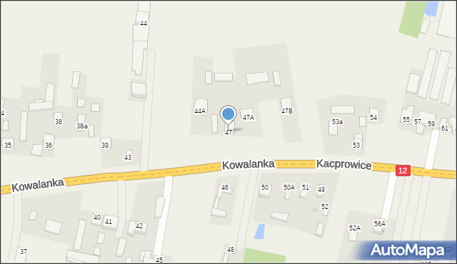 Kowalanka, Kowalanka, 47, mapa Kowalanka