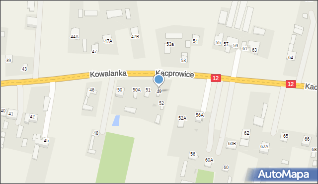 Kowalanka, Kowalanka, 49, mapa Kowalanka