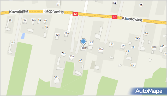 Kowalanka, Kowalanka, 60B, mapa Kowalanka