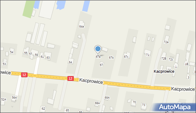 Kowalanka, Kowalanka, 67a, mapa Kowalanka
