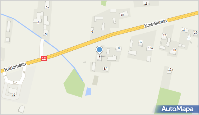 Kowalanka, Kowalanka, 7, mapa Kowalanka