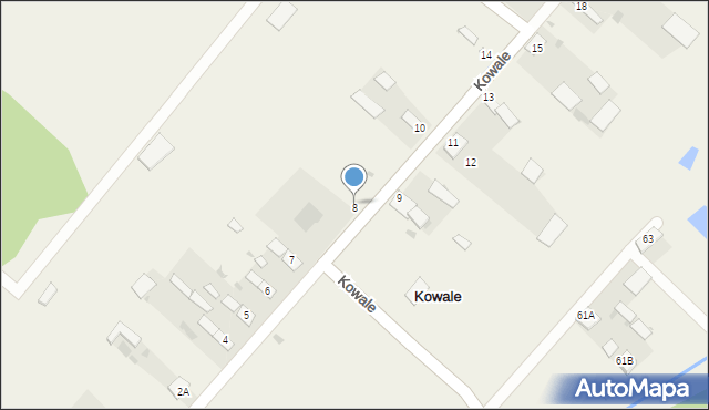 Kowale, Kowale, 8, mapa Kowale