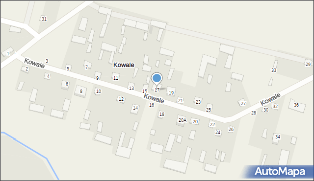 Kowale, Kowale, 17, mapa Kowale