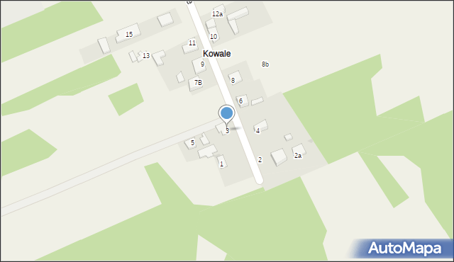 Kowale, Kowale, 3, mapa Kowale