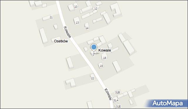 Kowale, Kowale, 17, mapa Kowale