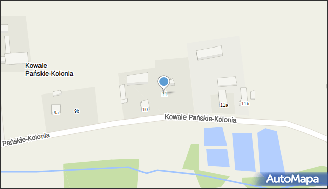 Kowale Pańskie-Kolonia, Kowale Pańskie-Kolonia, 11, mapa Kowale Pańskie-Kolonia