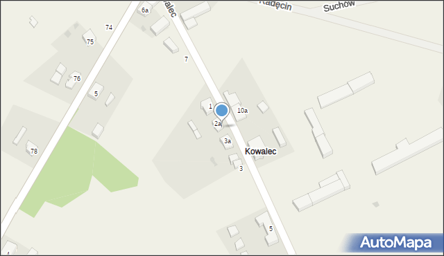 Kowalec, Kowalec, 2b, mapa Kowalec