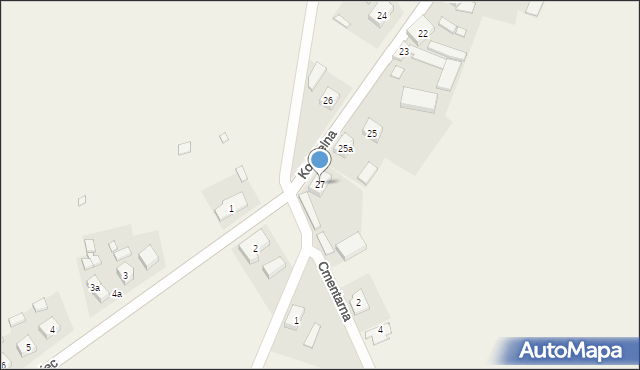 Kowalew, Kościelna, 27, mapa Kowalew