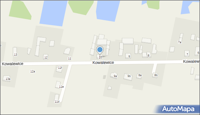 Kowalewice, Kowalewice, 10, mapa Kowalewice
