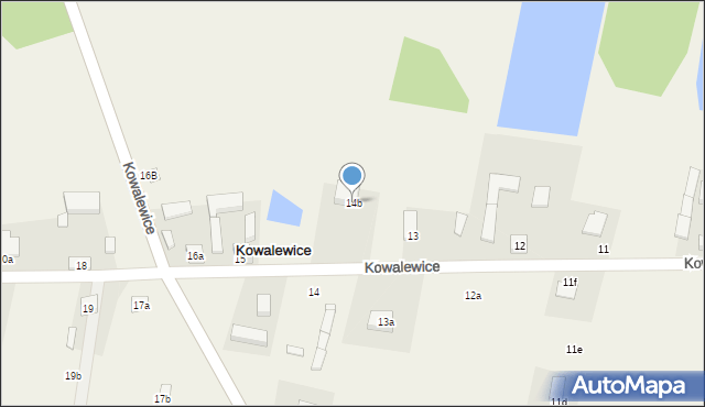Kowalewice, Kowalewice, 14b, mapa Kowalewice