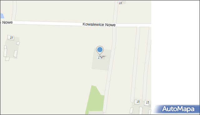 Kowalewice Nowe, Kowalewice Nowe, 17a, mapa Kowalewice Nowe