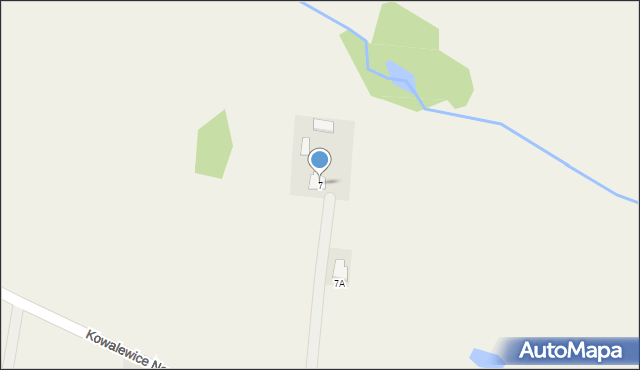 Kowalewice Nowe, Kowalewice Nowe, 7, mapa Kowalewice Nowe