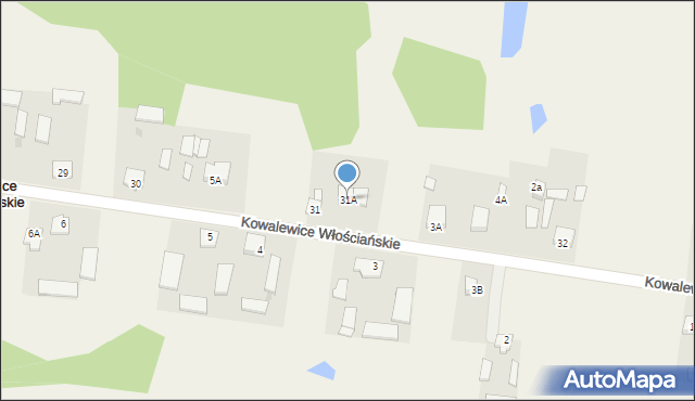 Kowalewice Włościańskie, Kowalewice Włościańskie, 31A, mapa Kowalewice Włościańskie