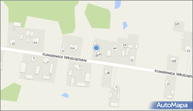 Kowalewice Włościańskie, Kowalewice Włościańskie, 3A, mapa Kowalewice Włościańskie