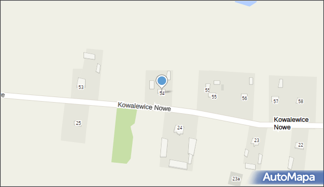 Kowalewice Włościańskie, Kowalewice Włościańskie, 54, mapa Kowalewice Włościańskie