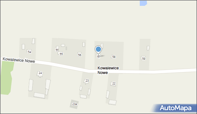 Kowalewice Włościańskie, Kowalewice Włościańskie, 57, mapa Kowalewice Włościańskie