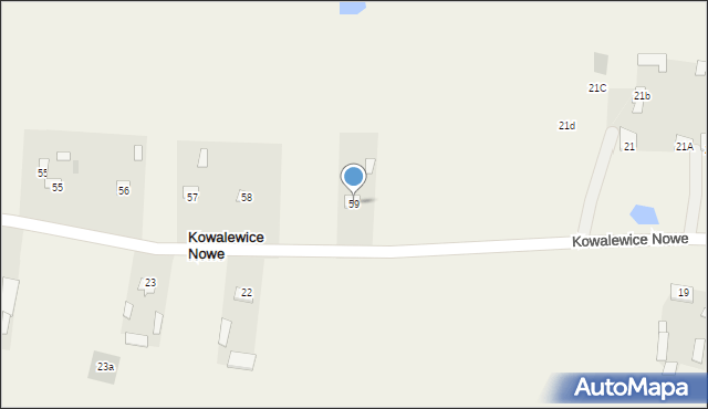 Kowalewice Włościańskie, Kowalewice Włościańskie, 59, mapa Kowalewice Włościańskie