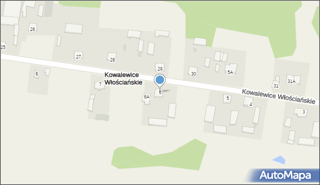 Kowalewice Włościańskie, Kowalewice Włościańskie, 6, mapa Kowalewice Włościańskie