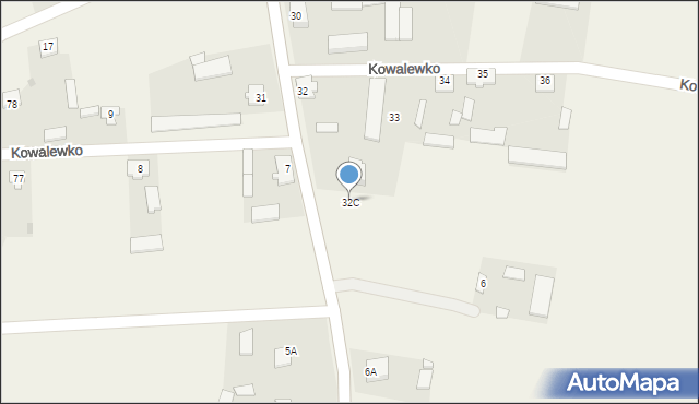 Kowalewko, Kowalewko, 32C, mapa Kowalewko