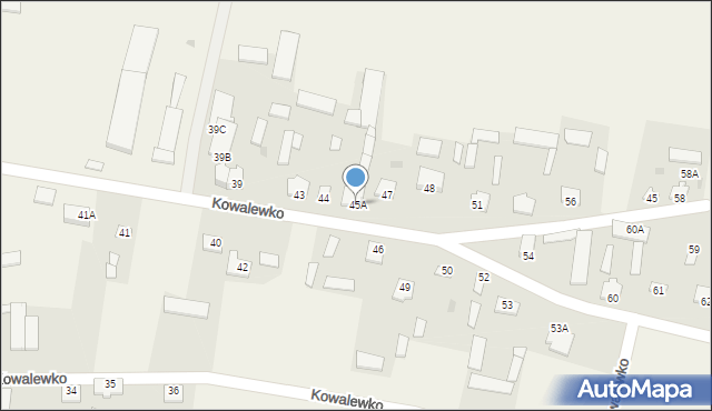 Kowalewko, Kowalewko, 45A, mapa Kowalewko