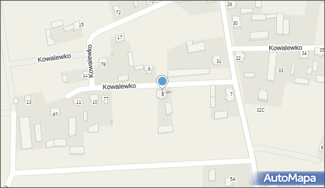 Kowalewko, Kowalewko, 8, mapa Kowalewko