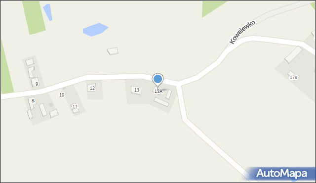 Kowalewko, Kowalewko, 13A, mapa Kowalewko