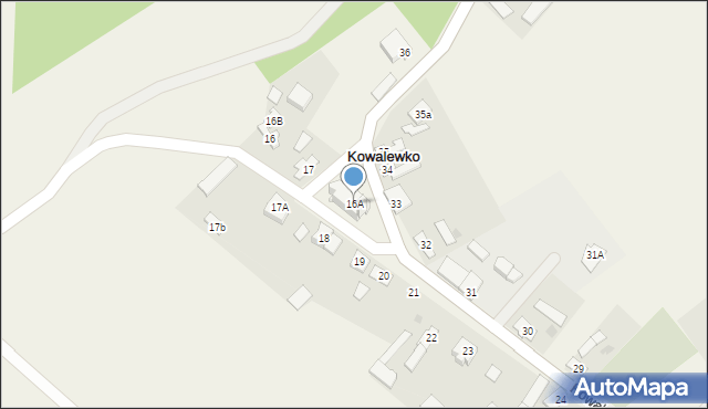 Kowalewko, Kowalewko, 16A, mapa Kowalewko