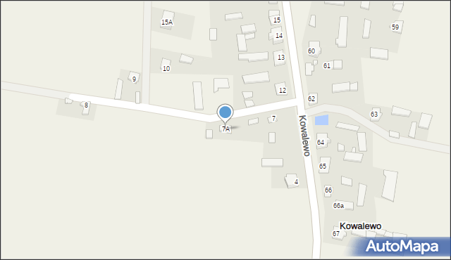 Kowalewo, Kowalewo, 7A, mapa Kowalewo
