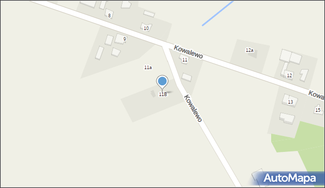 Kowalewo, Kowalewo, 11B, mapa Kowalewo