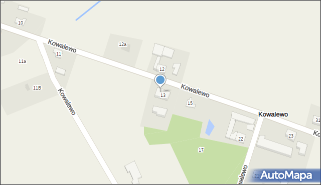 Kowalewo, Kowalewo, 13a, mapa Kowalewo