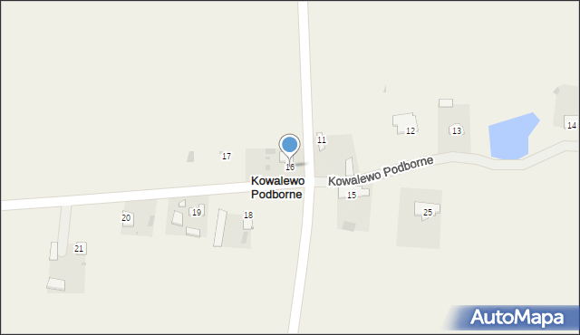 Kowalewo Podborne, Kowalewo Podborne, 16, mapa Kowalewo Podborne