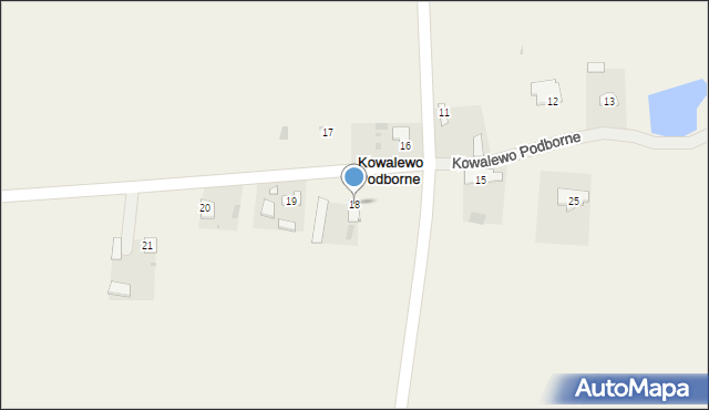 Kowalewo Podborne, Kowalewo Podborne, 18, mapa Kowalewo Podborne