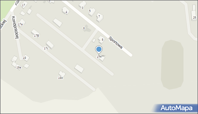 Kowalewo Pomorskie, Konopnickiej Marii, 17h, mapa Kowalewo Pomorskie