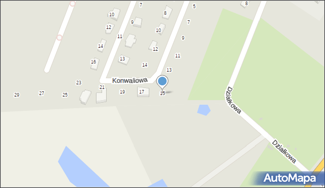Kowalewo Pomorskie, Konwaliowa, 15, mapa Kowalewo Pomorskie