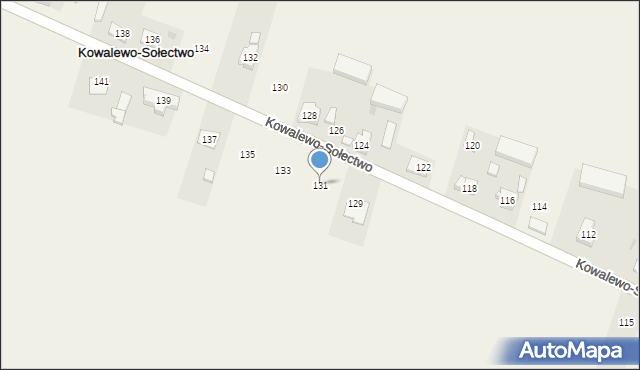 Kowalewo-Sołectwo, Kowalewo-Sołectwo, 131, mapa Kowalewo-Sołectwo