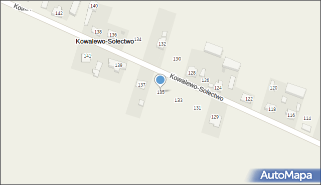 Kowalewo-Sołectwo, Kowalewo-Sołectwo, 135, mapa Kowalewo-Sołectwo