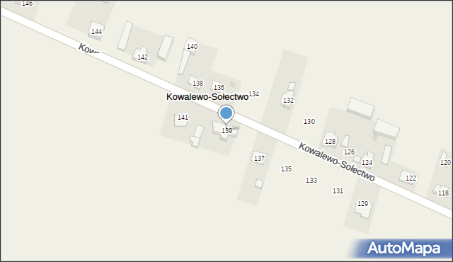 Kowalewo-Sołectwo, Kowalewo-Sołectwo, 139, mapa Kowalewo-Sołectwo