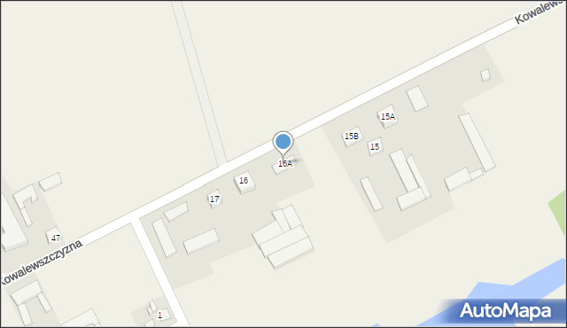 Kowalewszczyzna-Folwark, Kowalewszczyzna-Folwark, 16A, mapa Kowalewszczyzna-Folwark