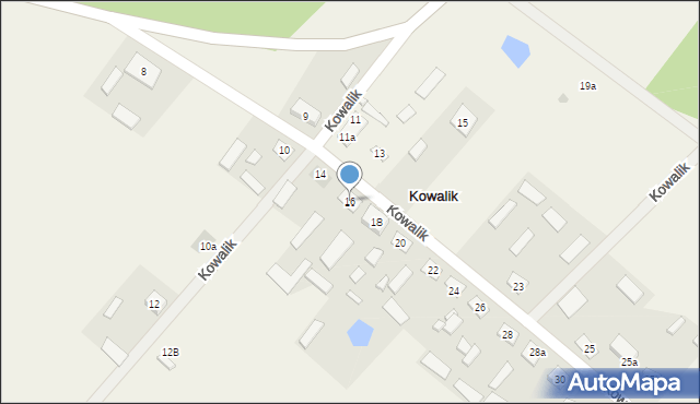 Kowalik, Kowalik, 16, mapa Kowalik