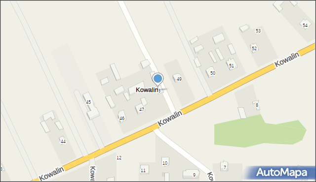 Kowalin, Kowalin, 48, mapa Kowalin